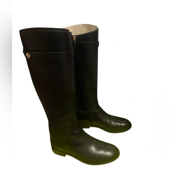 Tory Burch Black Knee-High Boots - Picture 2 of 10